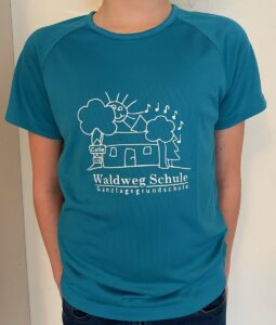 Schul-T-Shirt blau
